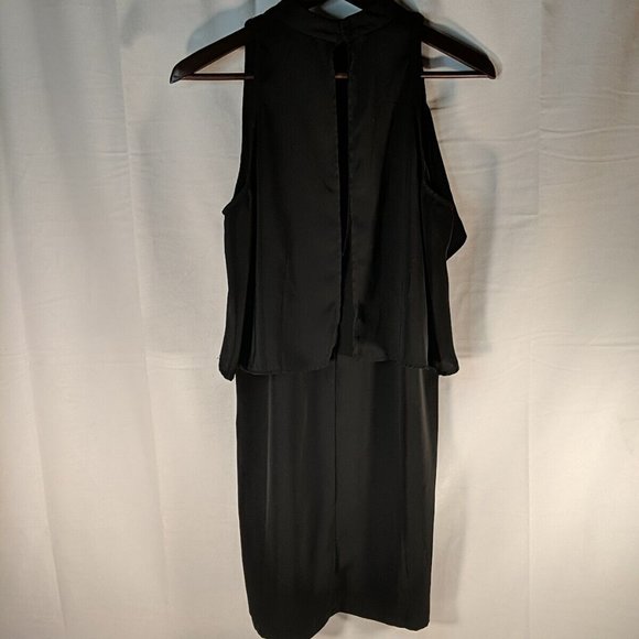 Another Story Black Flowy Dress Keyhole Sleeveless Women's Large L Formal - Picture 5 of 10